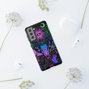 Neon Skull Boho Tough Phone Case