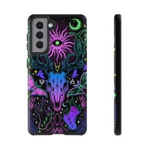 Neon Skull Boho Tough Phone Case