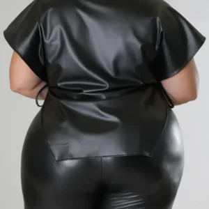 Edgy Elegance: Black H Style Top