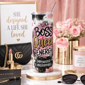 Boss Queen Energy | Inspirational Tumbler - 20oz